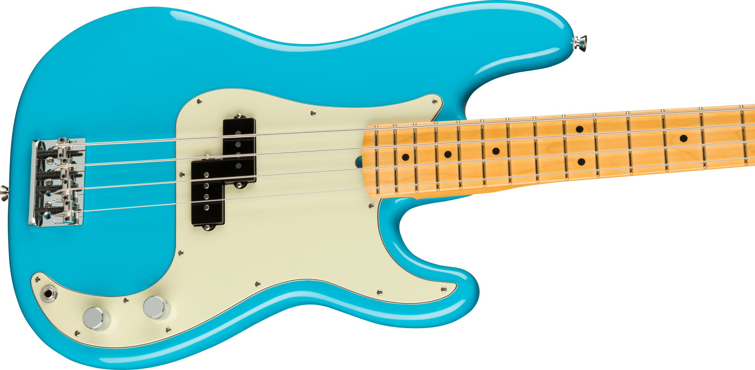 American Professional II Precision Bass Maple Fingerboard, Miami Blue追加画像 American Professional II Precision Bass Maple Fingerboard, Miami Blue追加画像