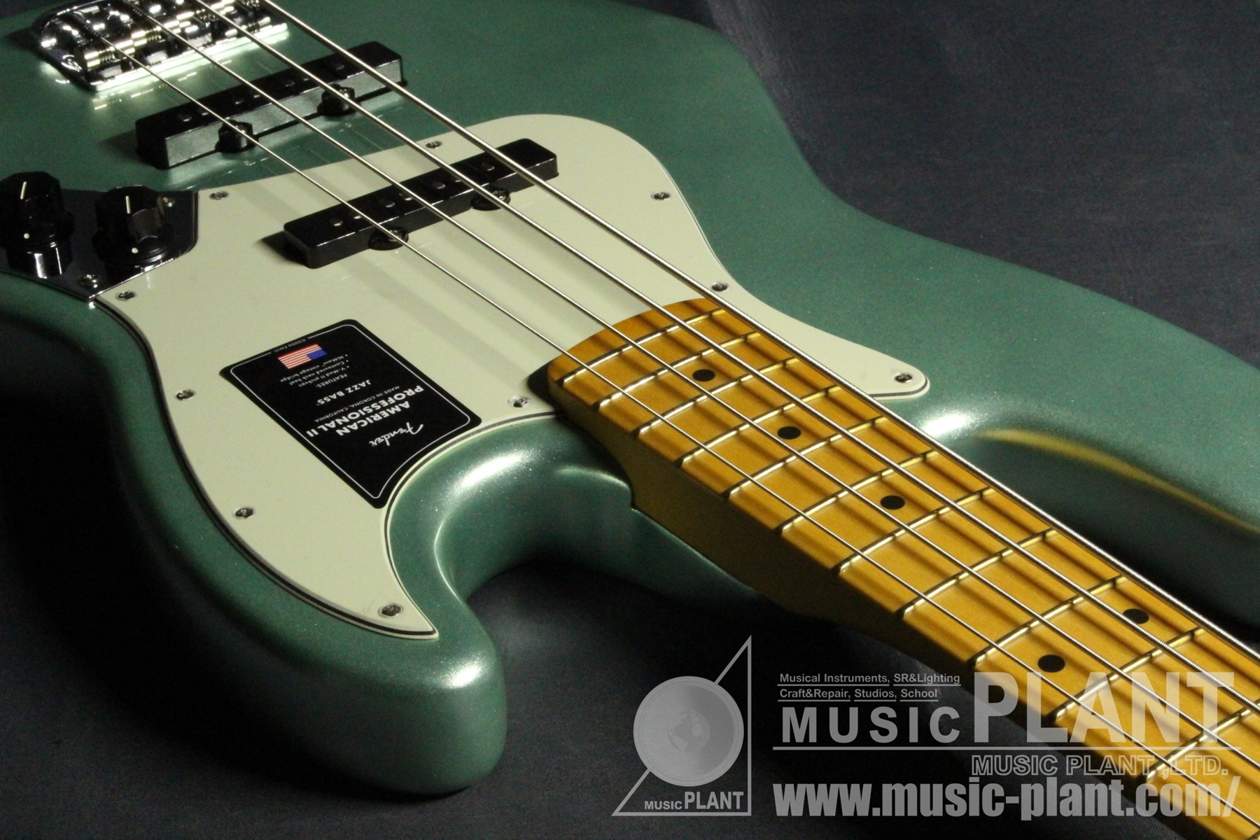 American Professional II Jazz Bass Maple Fingerboard, Mystic Surf Green追加画像 American Professional II Jazz Bass Maple Fingerboard, Mystic Surf Green追加画像