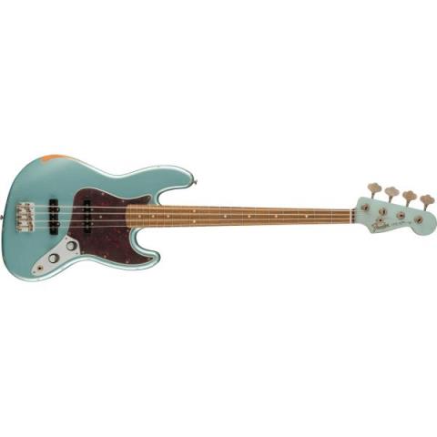 Fender-ジャズベース60th Anniversary Road Worn Jazz Bass, Pau Ferro Fingerboard, Firemist Silver