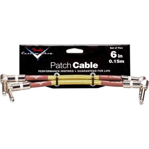 Fender Custom Shop-パッチケーブルCable, 6", Tweed, Two-Pack