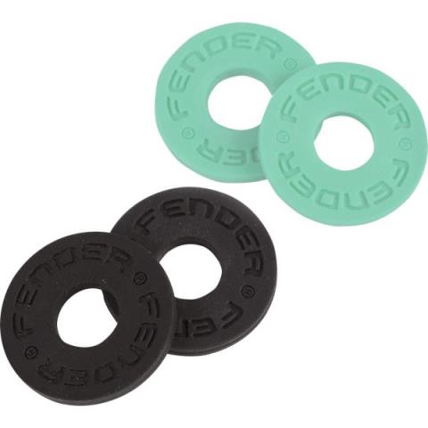 Fender Strap Block, 4-Pack, Black (2) and Surf Green (2)サムネイル