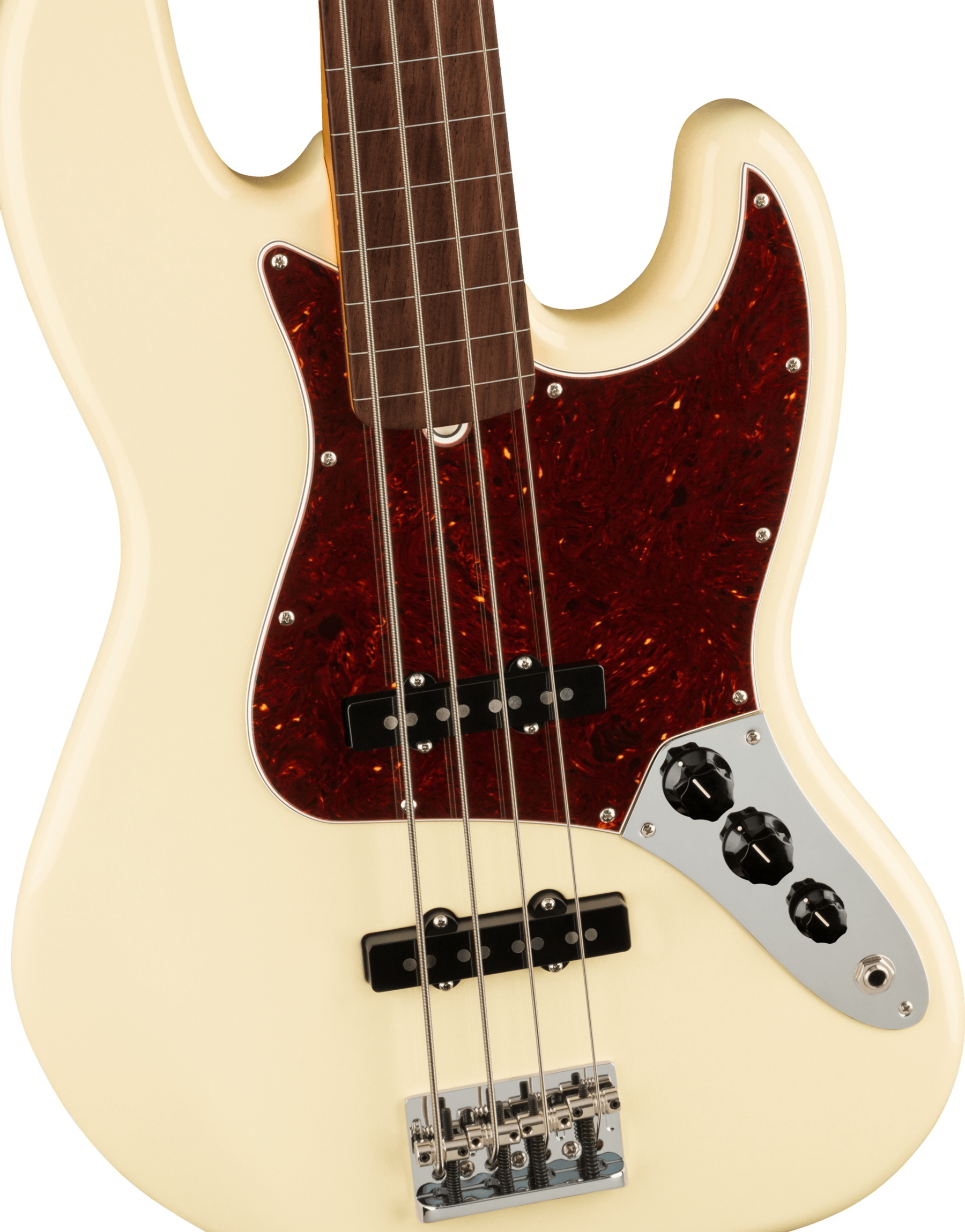 American Professional II Jazz Bass Fretless, Rosewood Fingerboard, Olympic White追加画像 American Professional II Jazz Bass Fretless, Rosewood Fingerboard, Olympic White追加画像