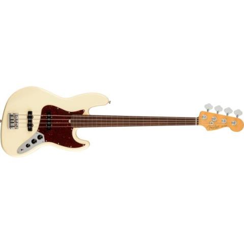 Fender-ジャズベースAmerican Professional II Jazz Bass Fretless, Rosewood Fingerboard, Olympic White