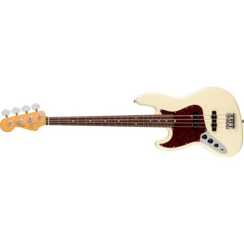 American Professional II Jazz Bass Left-Hand, Rosewood Fingerboard, Olympic Whiteサムネイル