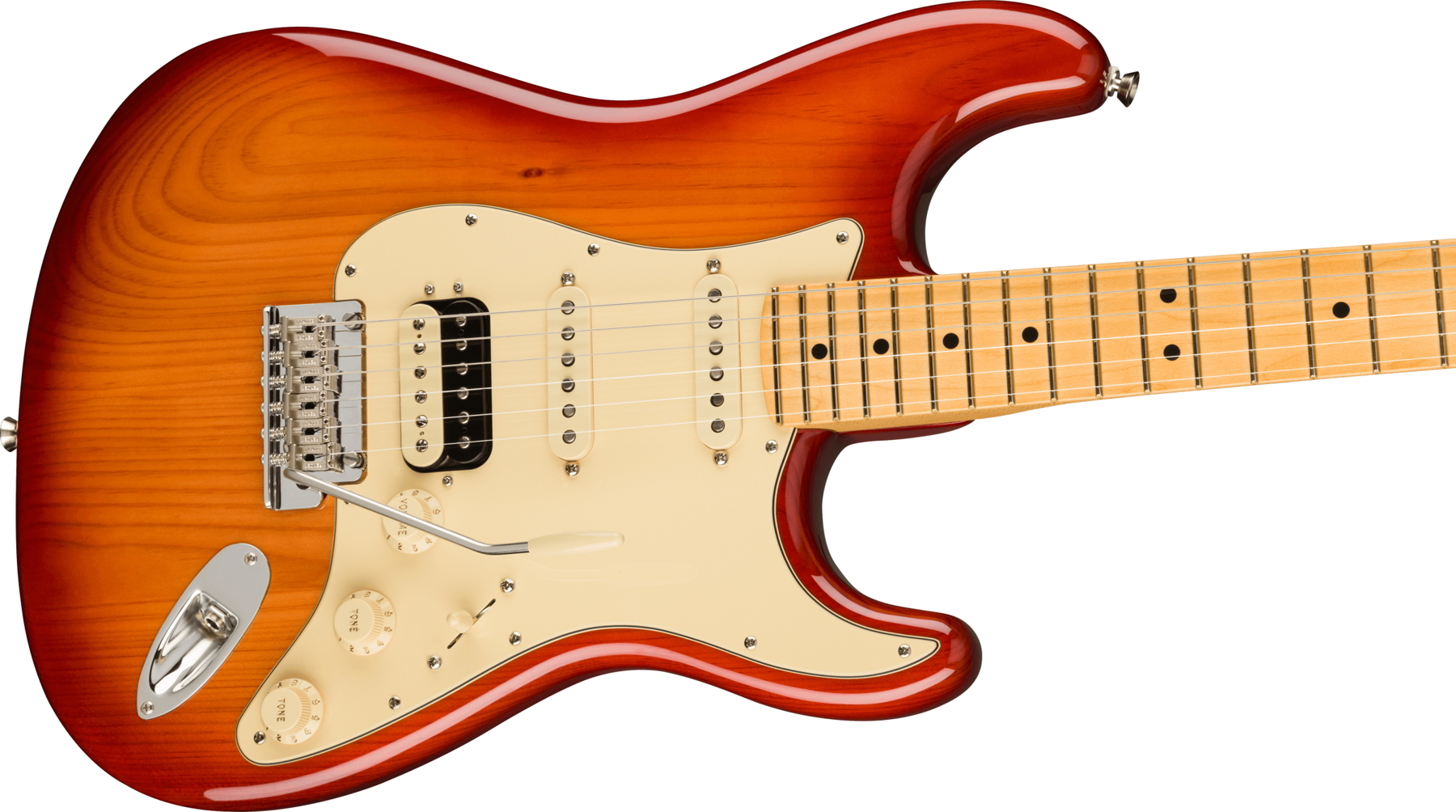 PLANT　Sunburst新品　Fingerboard,　Fender　Stratocaster　IIシリーズ　ストラトキャスターAmerican　II　MUSIC　HSS,　American　Maple　Sienna　Professional　Professional　WEBSHOP