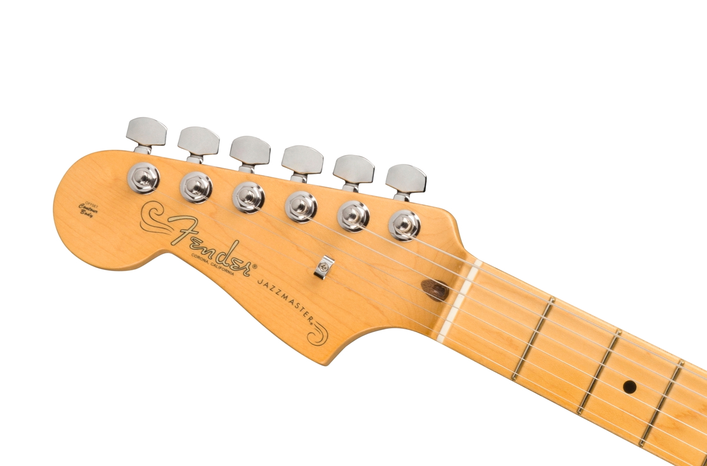 American Professional II Jazzmaster Left-Hand, Maple Fingerboard, Miami Blueヘッド画像 American Professional II Jazzmaster Left-Hand, Maple Fingerboard, Miami Blueヘッド画像