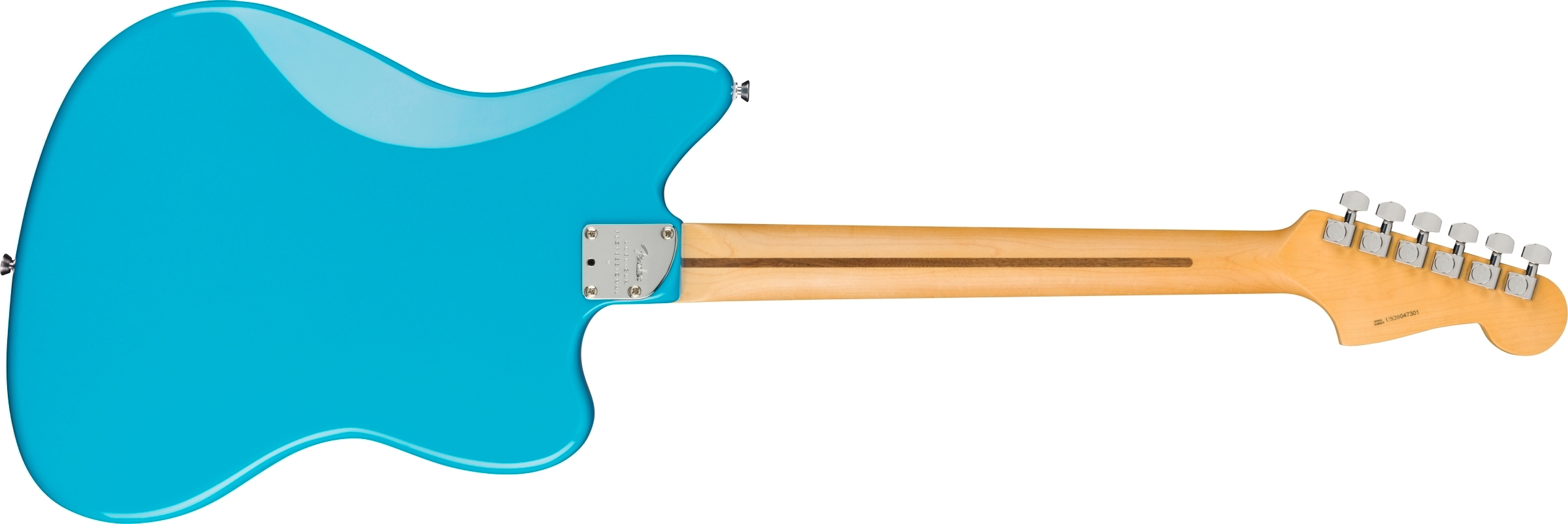 American Professional II Jazzmaster Left-Hand, Maple Fingerboard, Miami Blue背面画像 American Professional II Jazzmaster Left-Hand, Maple Fingerboard, Miami Blue背面画像