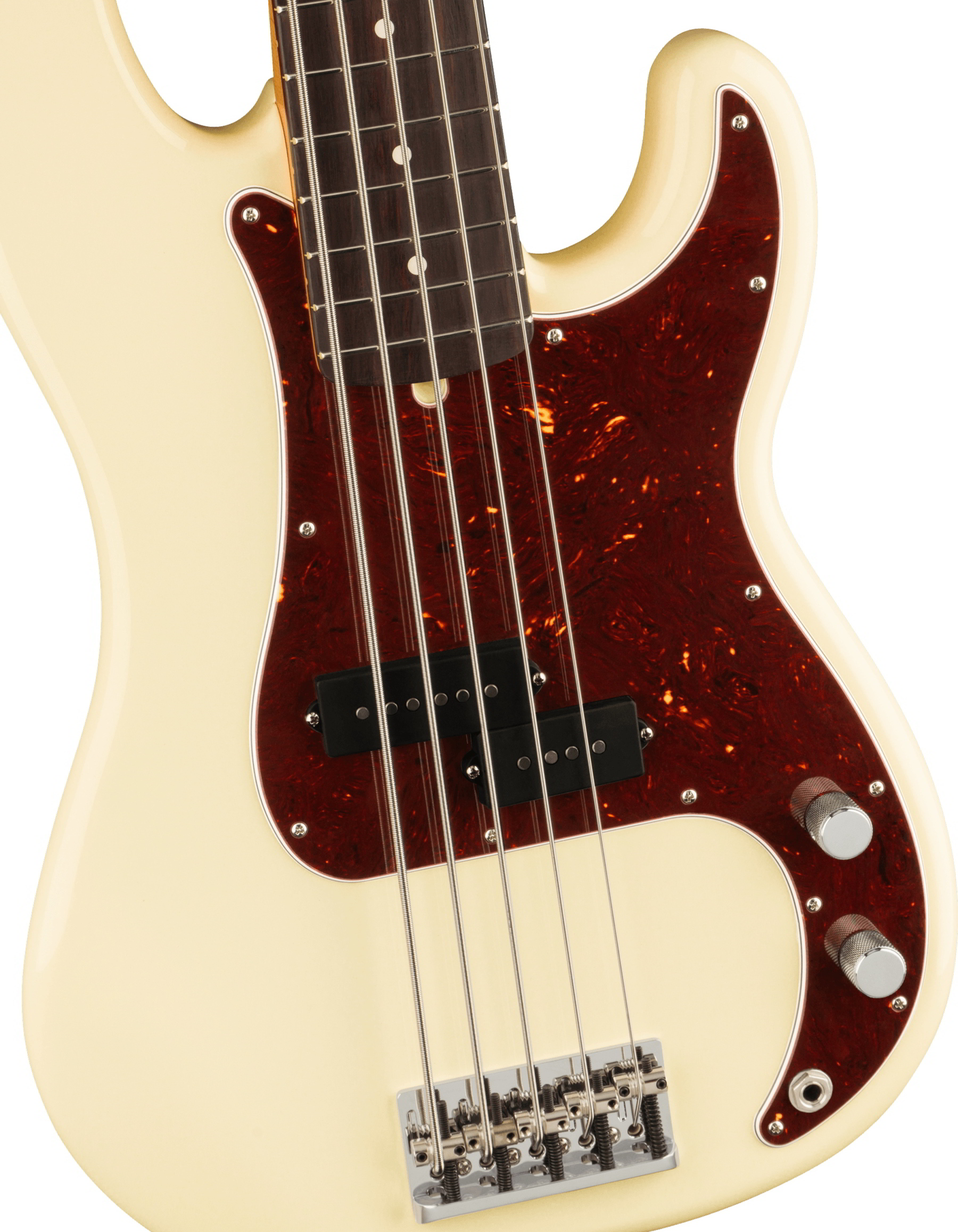 American Professional II Precision Bass V, Rosewood Fingerboard, Olympic White追加画像