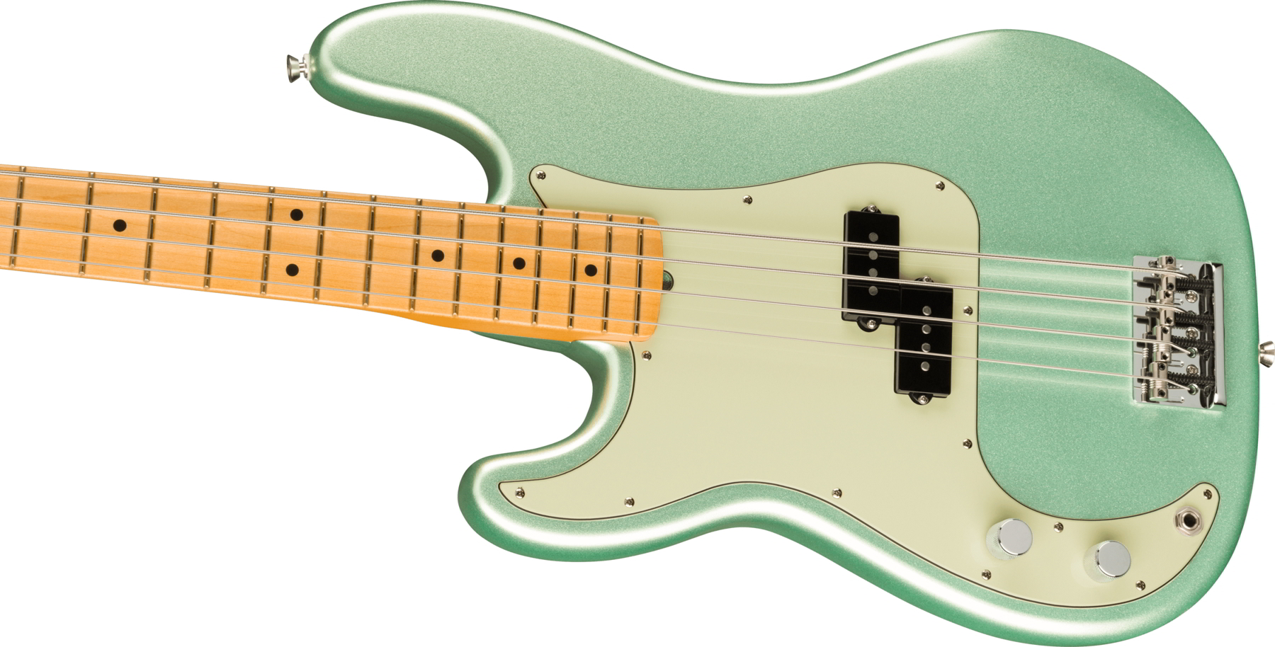 American Professional II Precision Bass Left-Hand, Maple Fingerboard, Mystic Surf Green追加画像