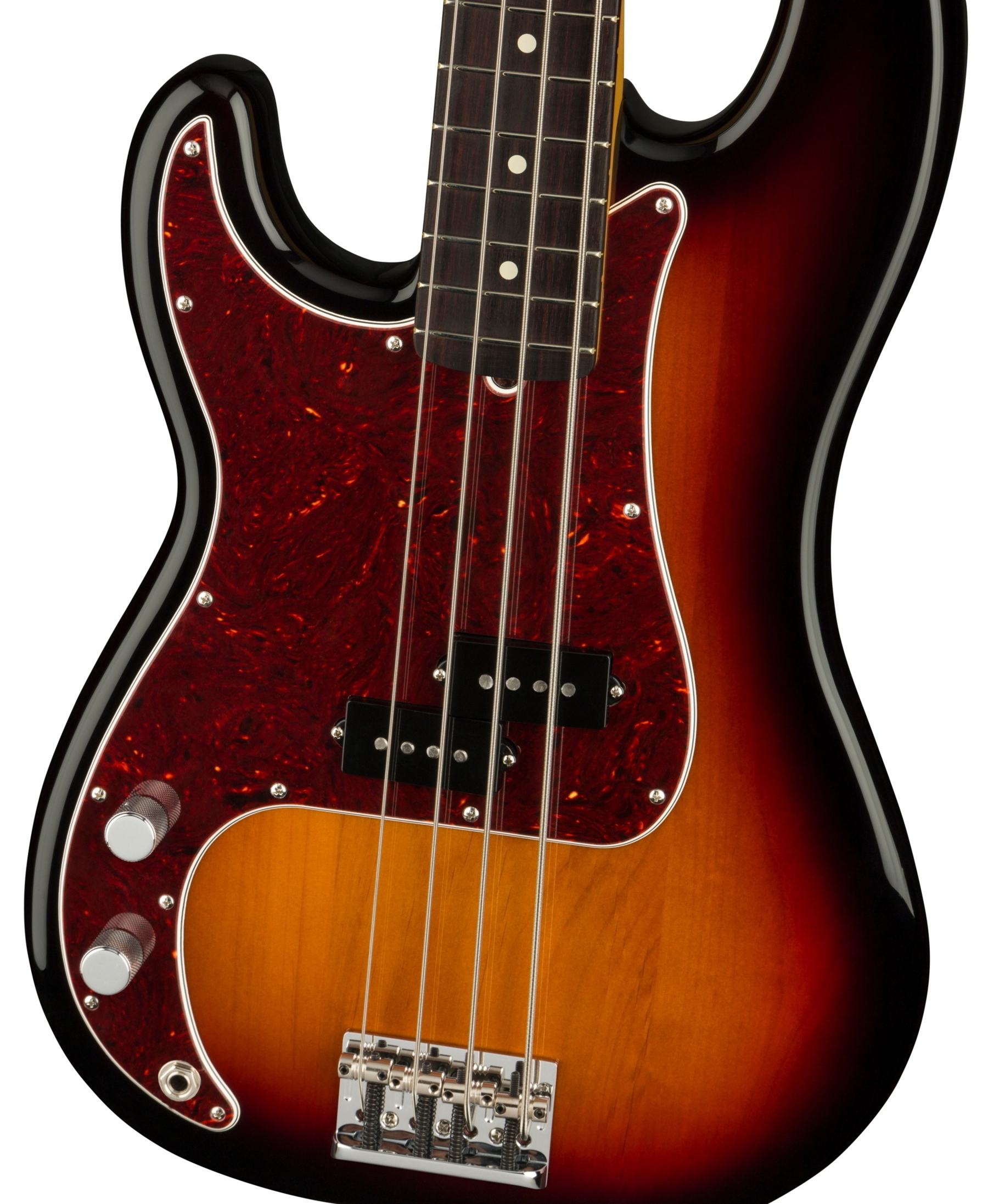 American Professional II Precision Bass Left-Hand, Rosewood Fingerboard, 3-Color Sunburst追加画像