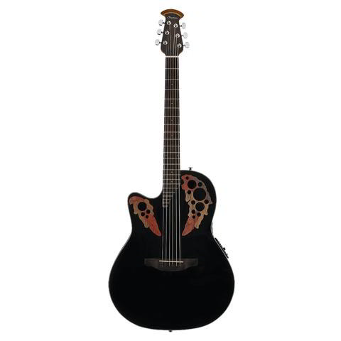 Ovation-エレアコCE44L-5-G BLK Celebrity Elite Mid Depth Lefty