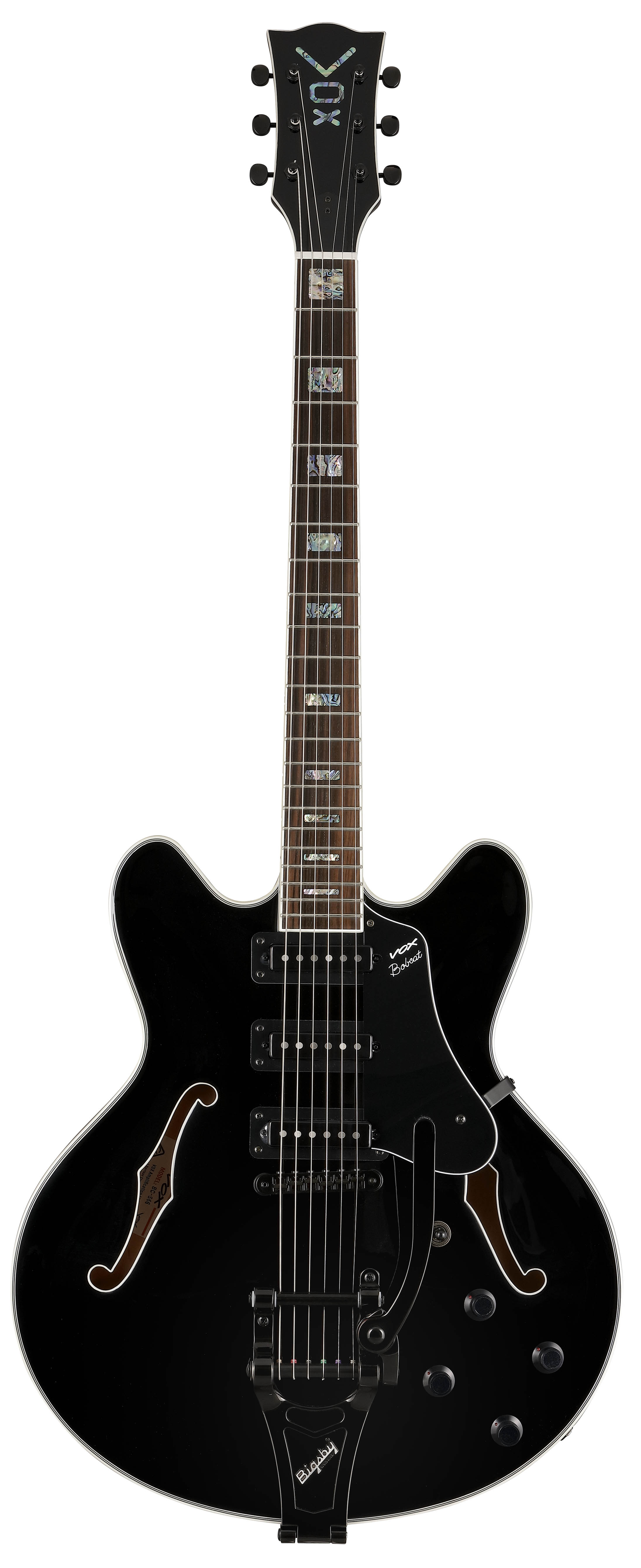 VOX Bobcatシリーズ セミアコースティックギターBC-V90B BK新品在庫