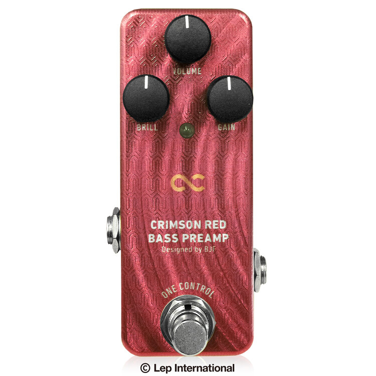 CRIMSON RED BASS PREAMPパネル画像 CRIMSON RED BASS PREAMPパネル画像