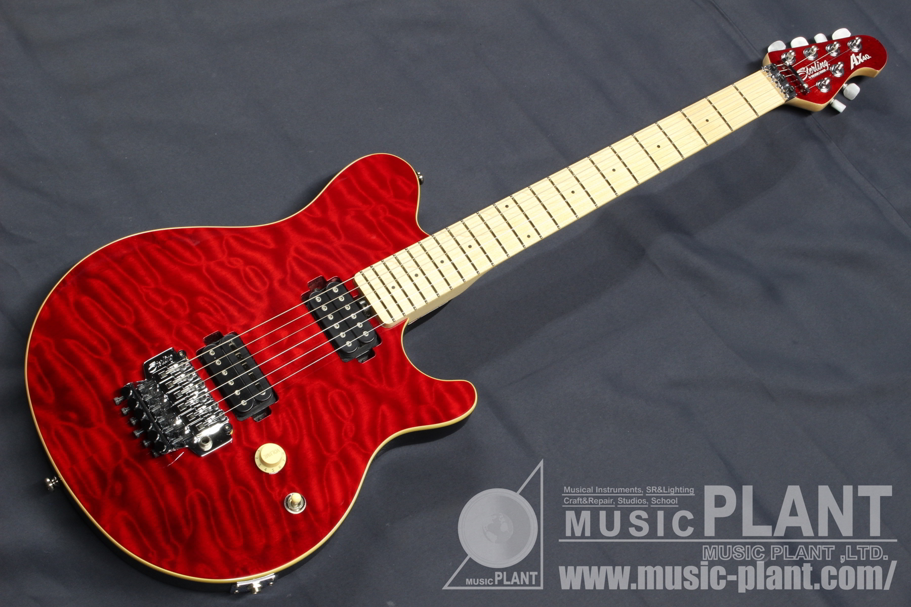 Sterling By MUSIC MAN エレキギターAX40 Transparent Red中古()売却 ...