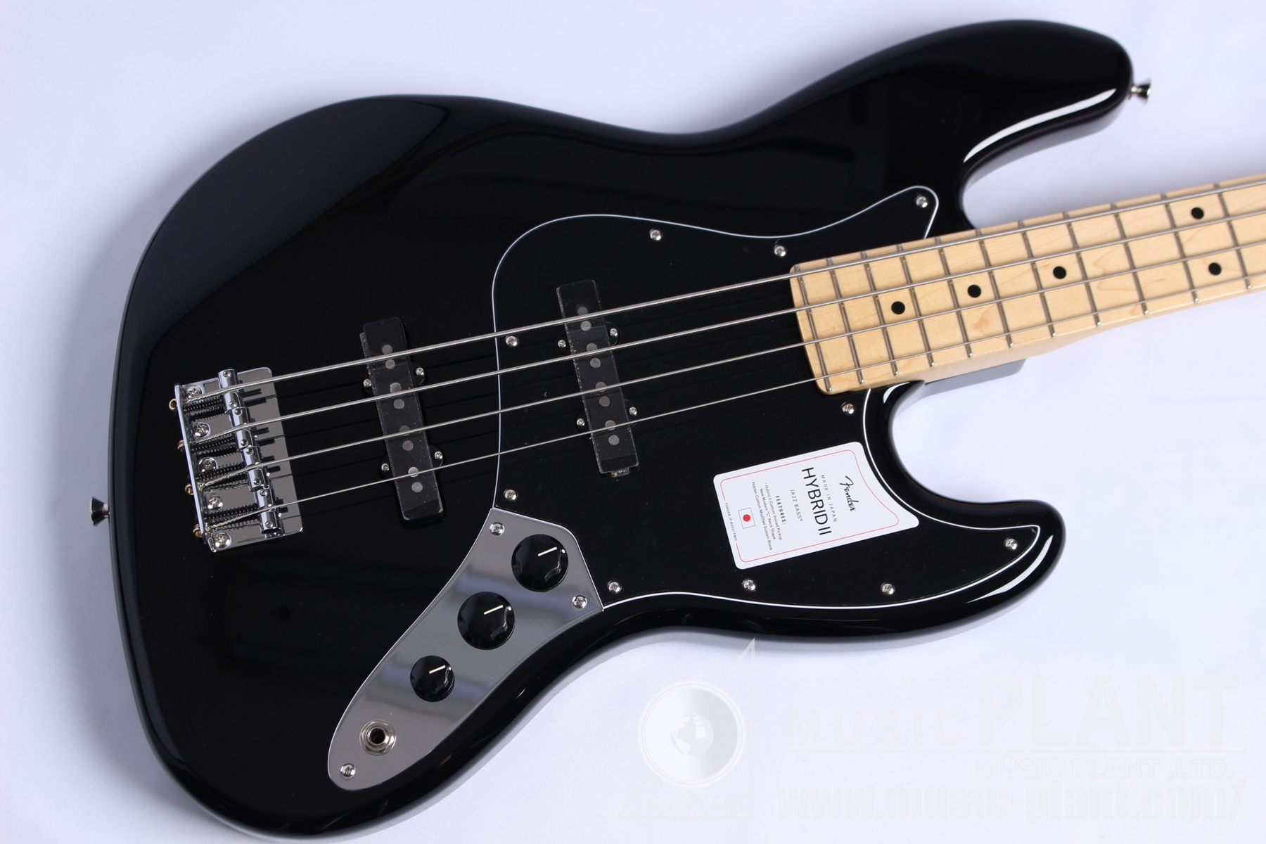 Made in Japan Hybrid II Jazz Bass, Maple Fingerboard, Black追加画像
