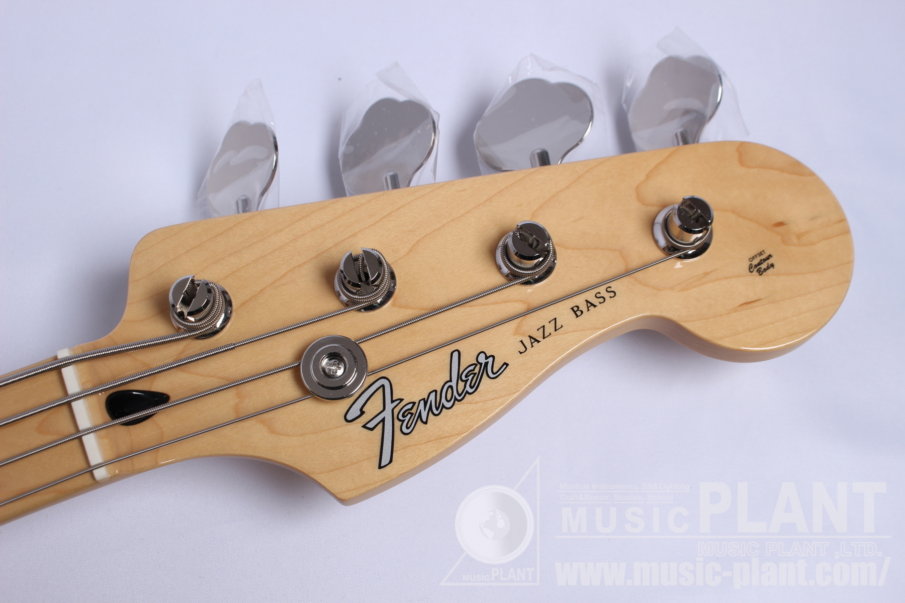 Made in Japan Hybrid II Jazz Bass, Maple Fingerboard, Blackヘッド画像 Made in Japan Hybrid II Jazz Bass, Maple Fingerboard, Blackヘッド画像
