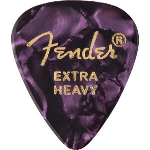 Fender-ピック351 Shape Premium Picks, Extra Heavy, Purple Moto, 12 Count