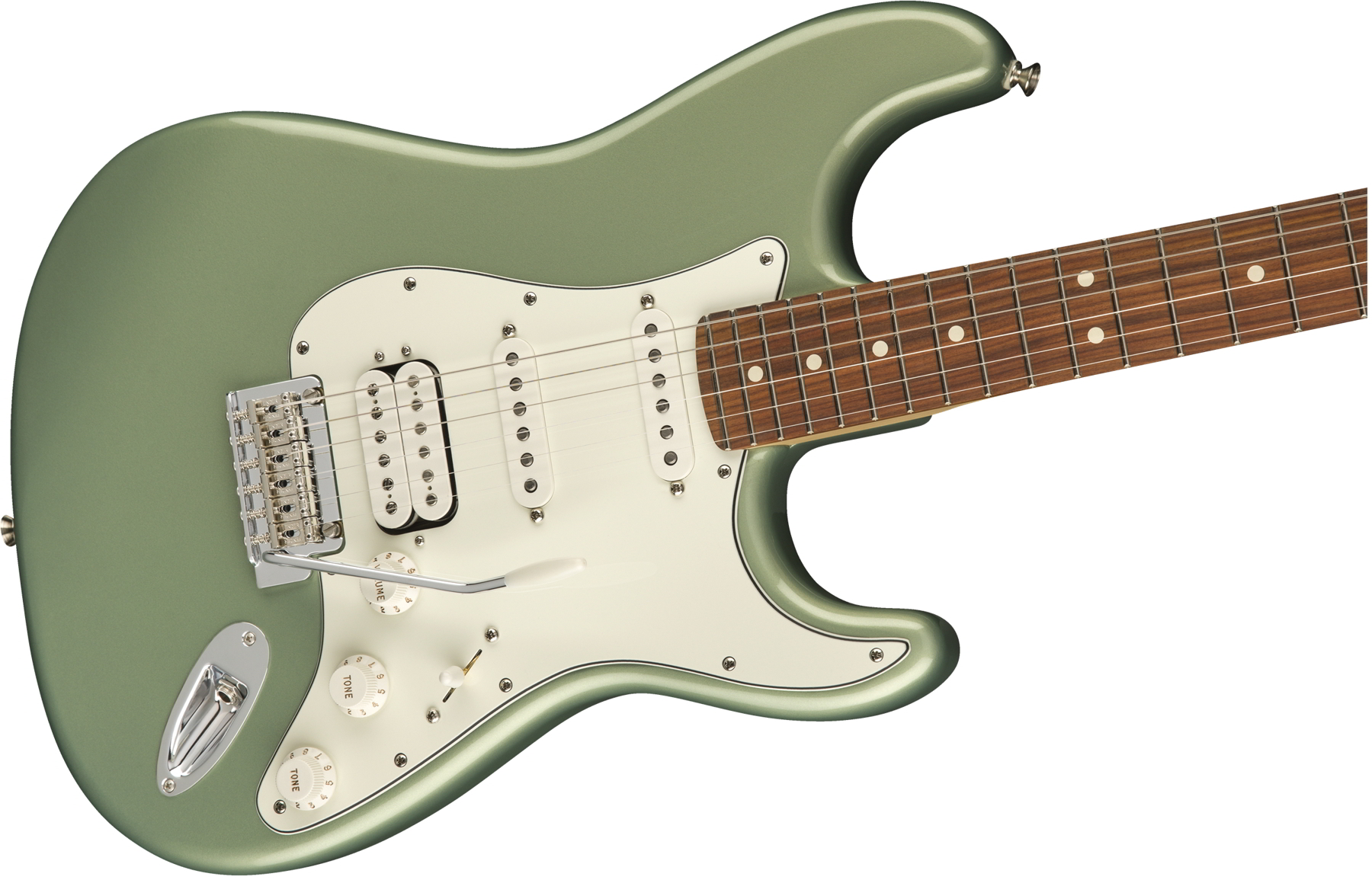 Player Stratocaster HSS, Pau Ferro Fingerboard, Sage Green Metallic追加画像