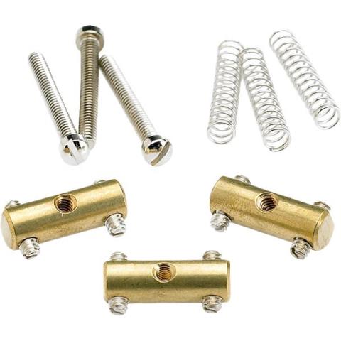 Fender-テレキャスターPure Vintage '52 Telecaster® Saddle Kit, Brass (3)