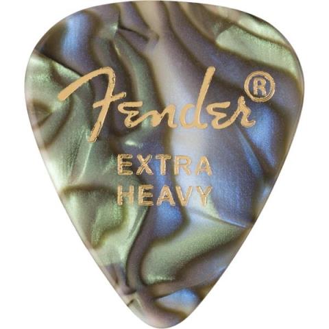 Fender-ピック351 Shape Premium Picks, Extra Heavy, Abalone, 12 Count