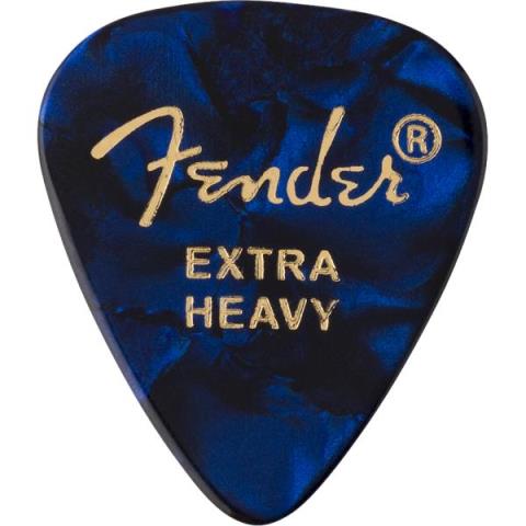 Fender-ピック351 Shape Premium Picks, Extra Heavy, Blue Moto, 12 Count