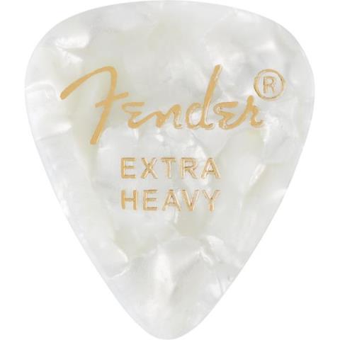 Fender-ピック351 Shape Premium Picks, Extra Heavy, White Moto, 12 Count