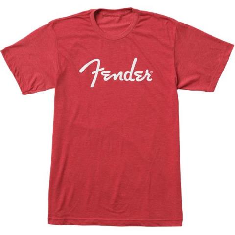 Fender Spaghetti Logo T-Shirt, Heather Red, Lサムネイル