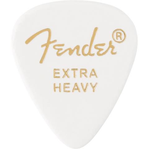 Fender-ピック351 Shape Premium Picks, Extra Heavy, White, 12 Count