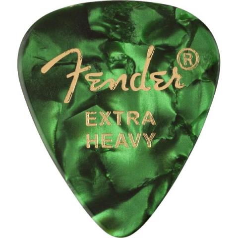 351 Shape Premium Picks, Extra Heavy, Green Moto, 12 Countサムネイル