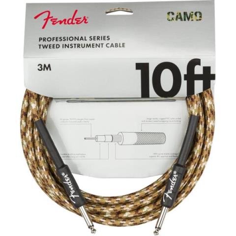 Professional Series Instrument Cable, Straight/Straight, 10', Desert Camoサムネイル