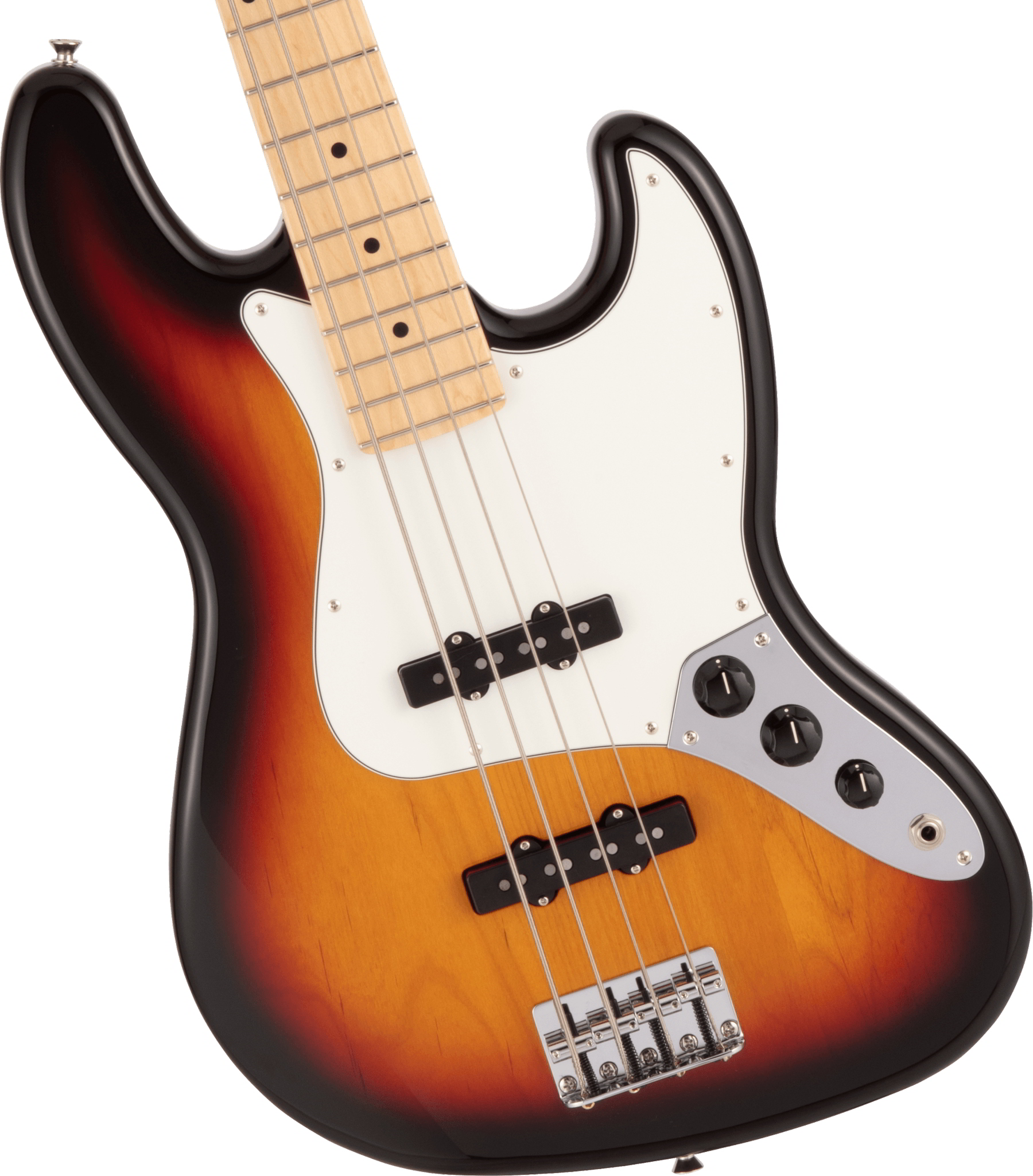 Made in Japan Hybrid II Jazz Bass, Maple Fingerboard, 3-Color Sunburst追加画像