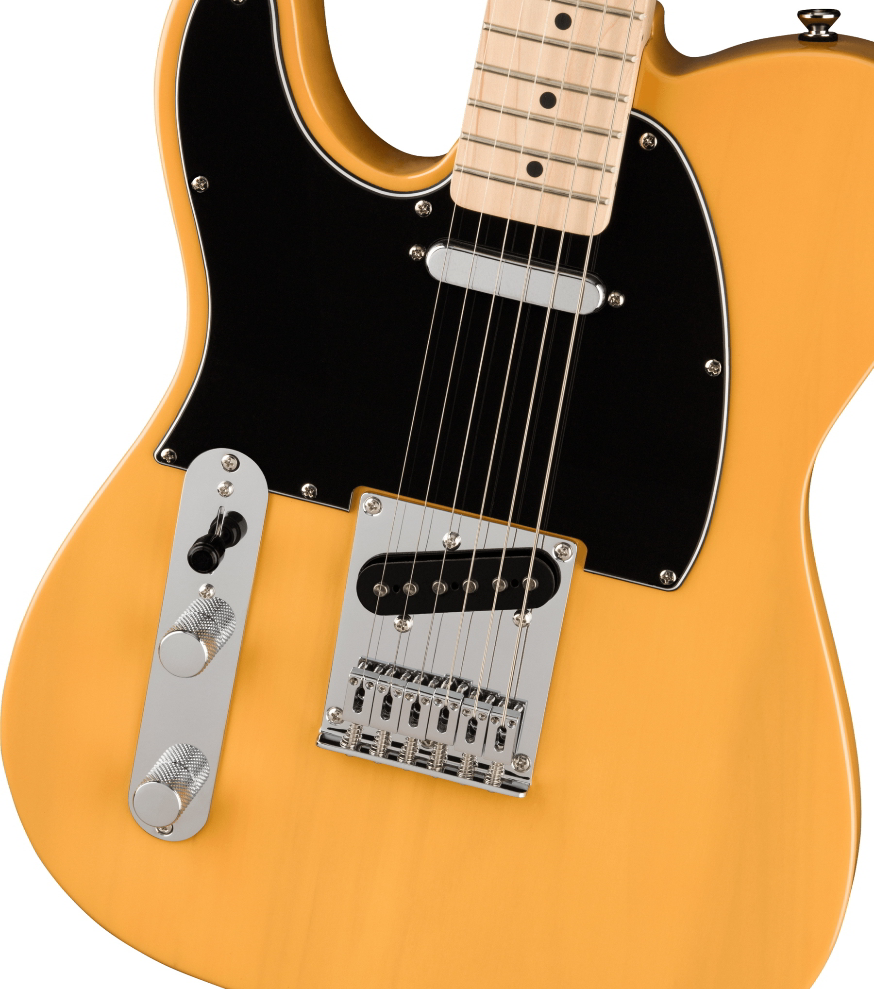 Affinity Series Telecaster Left-Handed, Maple Fingerboard, Black Pickguard, Butterscotch Blonde追加画像 Affinity Series Telecaster Left-Handed, Maple Fingerboard, Black Pickguard, Butterscotch Blonde追加画像