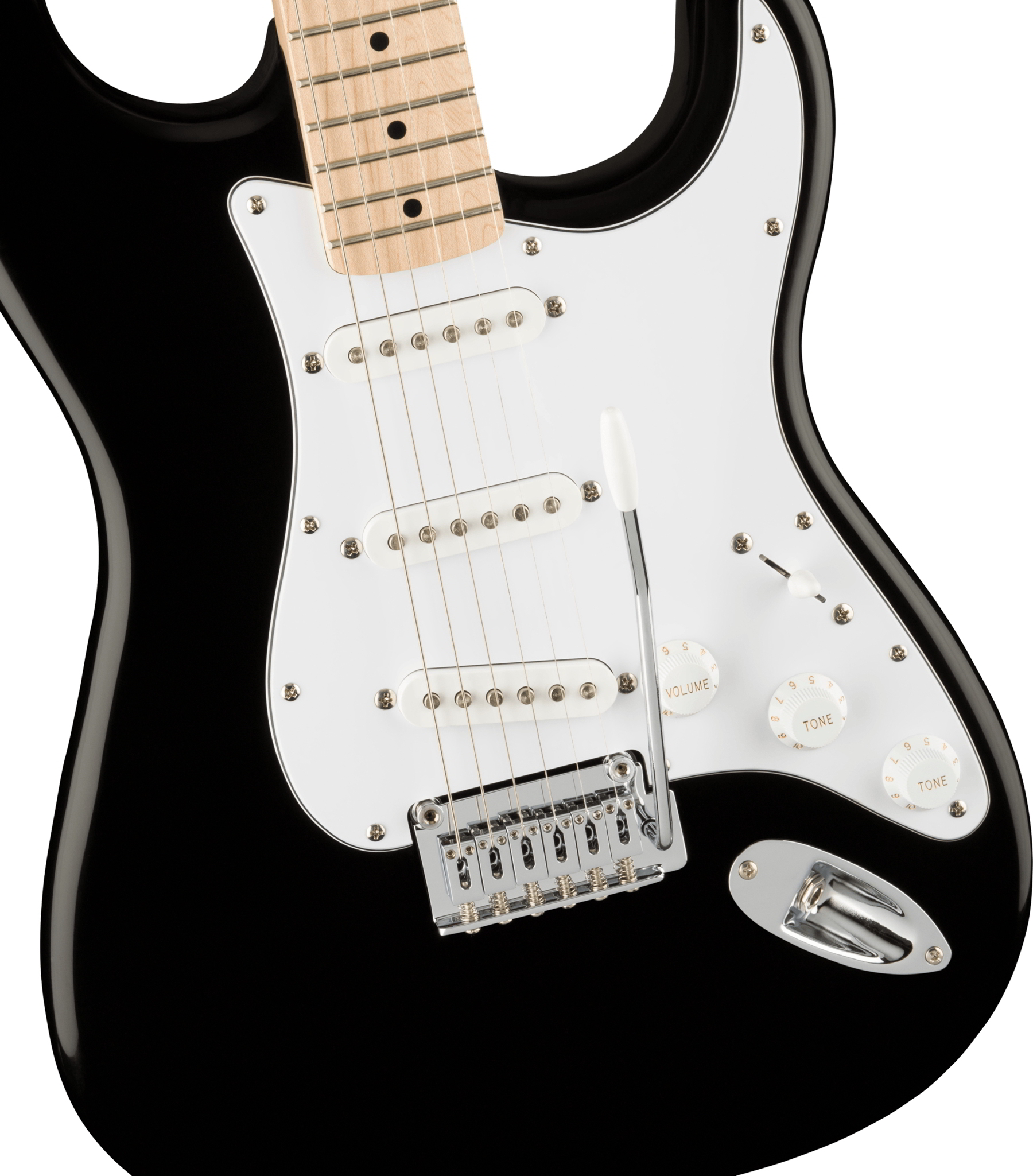 Affinity Series Stratocaster, Maple Fingerboard, White Pickguard, Black追加画像 Affinity Series Stratocaster, Maple Fingerboard, White Pickguard, Black追加画像