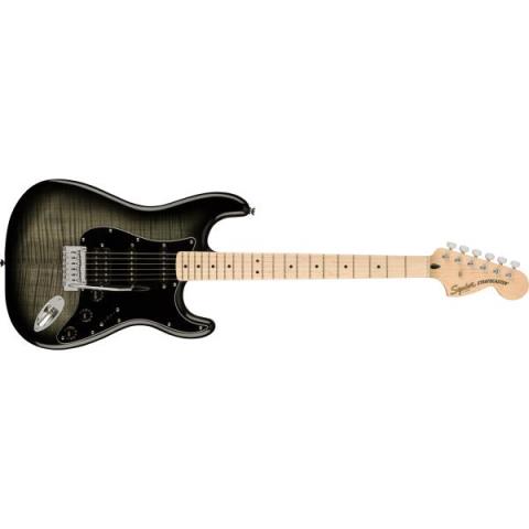 Squier-ピックガードAffinity Series Stratocaster FMT HSS, Maple Fingerboard, Black Pickguard, Black Burst