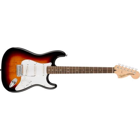 Squier-エレキギターAffinity Series Stratocaster, Laurel Fingerboard, White Pickguard, 3-Color Sunburst
