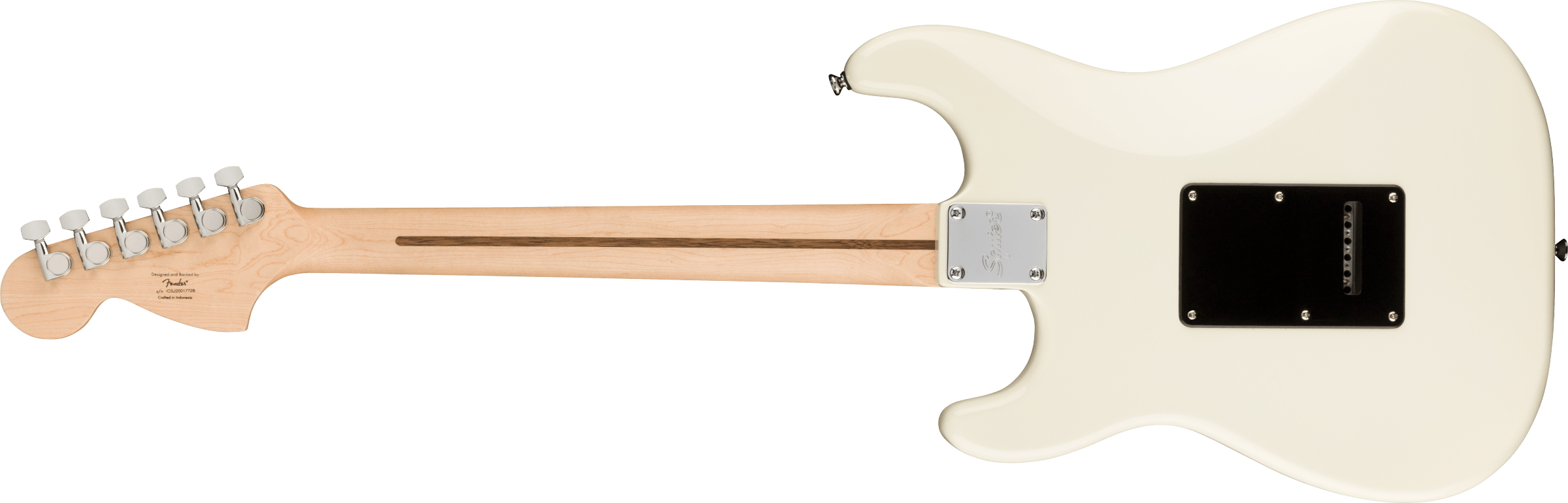 Affinity Series Stratocaster HH, Laurel Fingerboard, Black Pickguard, Olympic White追加画像