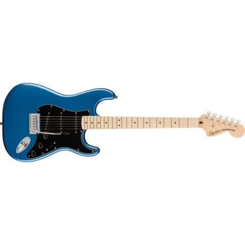 Squier-ピックガードAffinity Series Stratocaster, Maple Fingerboard, Black Pickguard, Lake Placid Blue