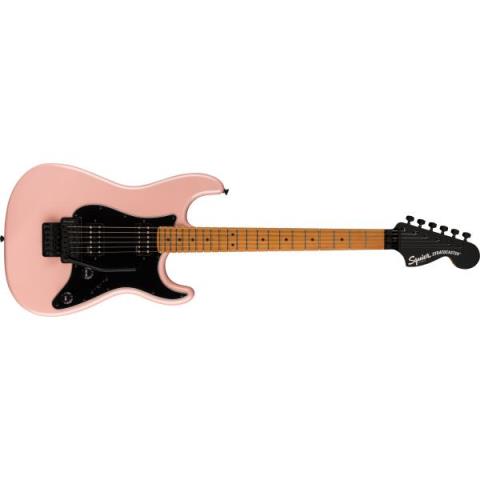 Squier-ストラトキャスターContemporary Stratocaster HH FR, Roasted Maple Fingerboard, Black Pickguard, Shell Pink Pearl