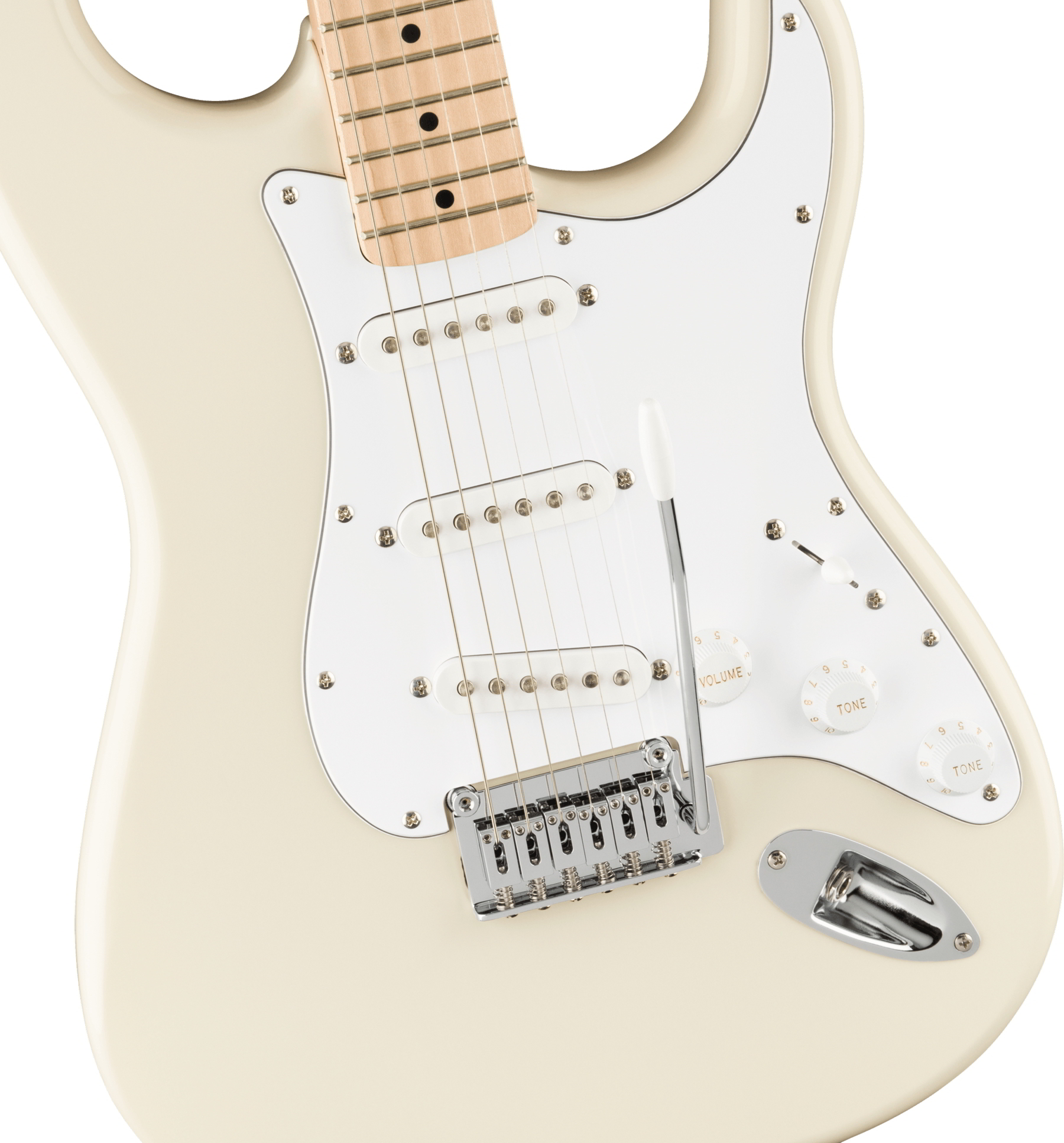 Affinity Series Stratocaster, Maple Fingerboard, White Pickguard, Olympic White追加画像