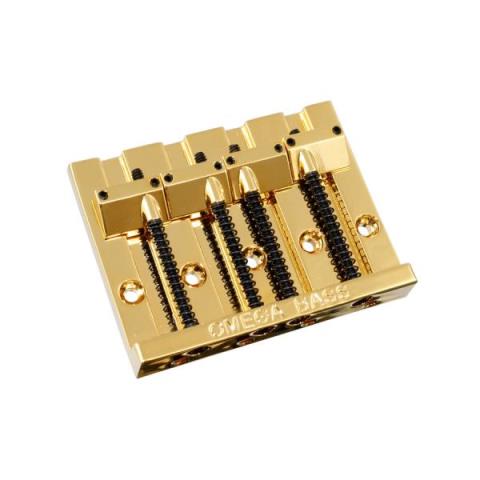 ALLPARTS-ベースブリッジBB-3350-002 4-String Omega Bass Bridge