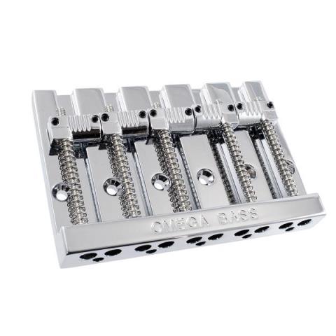 ALLPARTS-ベースブリッジBB-3361-010 BB-3361-010 5-String Grooved Omega Bass Bridge