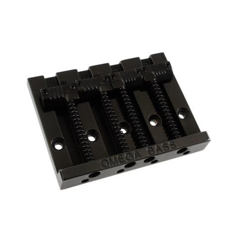 ALLPARTS-ベースブリッジBB-3351-003 4-String Grooved Omega Bass Bridge
