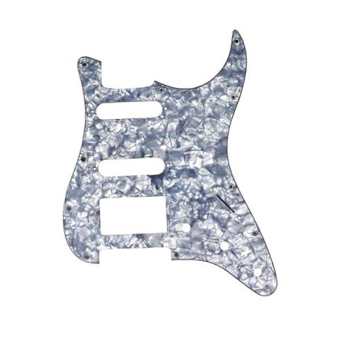 ALLPARTS-ピックガードPG-0995-053 1HB 2SC 11-Hole Pickguard For Stratocaster® Black Pearloid