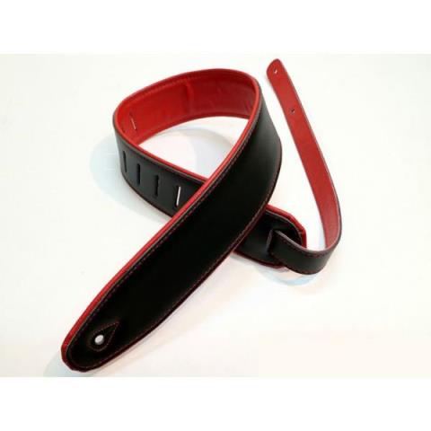 Super Deluxe Rolled Edge Leather, Neoprene Insert-Black / Redサムネイル