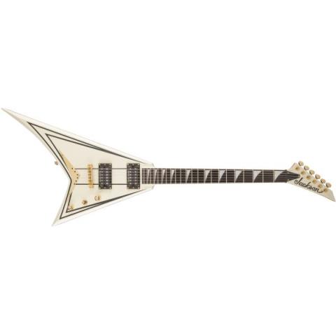 Jackson-エレキギターPro Series Rhoads RRT-3, Ebony Fingerboard, Ivory with Black Pinstripes