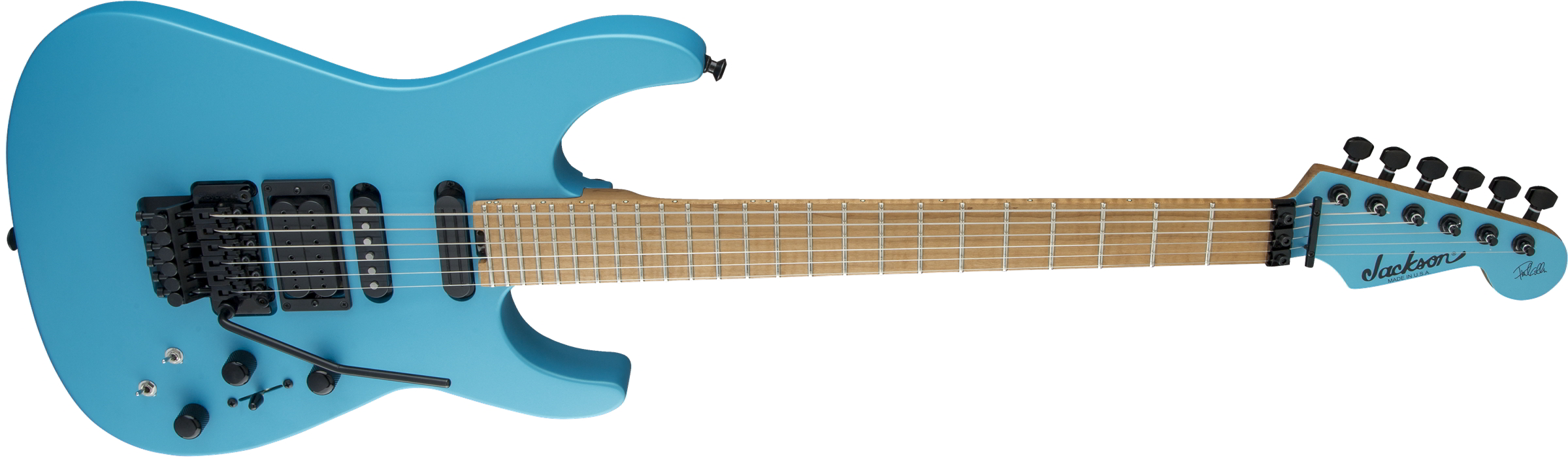 USA Signature Phil Collen PC1 Matte, Caramelized Flame Maple Fingerboard, Matte Blue Frost追加画像 USA Signature Phil Collen PC1 Matte, Caramelized Flame Maple Fingerboard, Matte Blue Frost追加画像