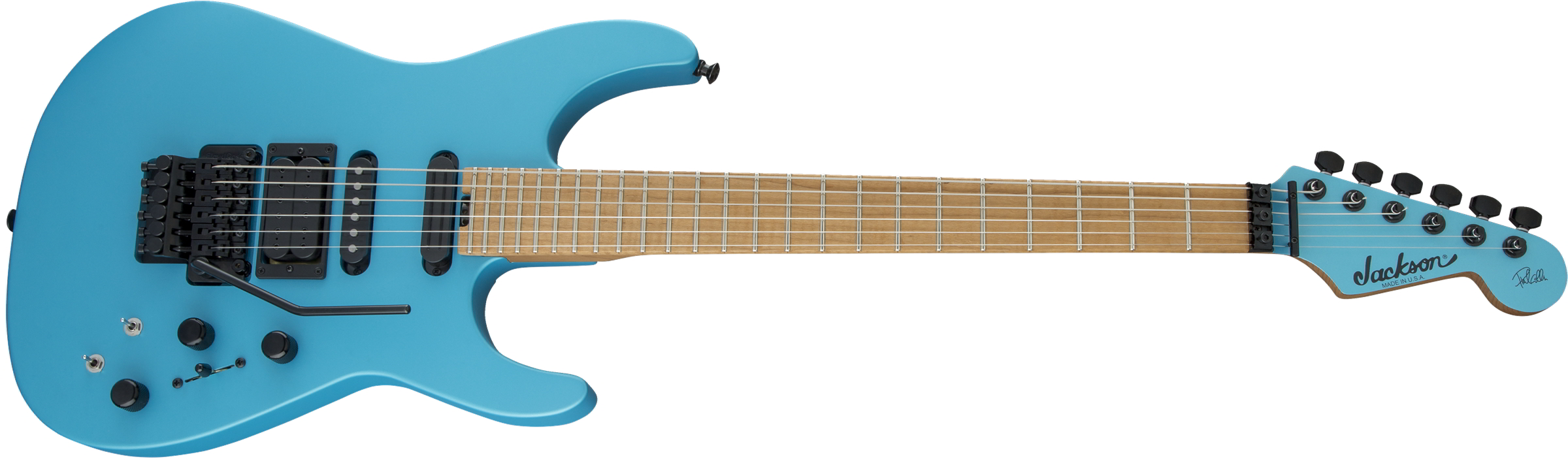 USA Signature Phil Collen PC1 Matte, Caramelized Flame Maple Fingerboard, Matte Blue Frost追加画像 USA Signature Phil Collen PC1 Matte, Caramelized Flame Maple Fingerboard, Matte Blue Frost追加画像