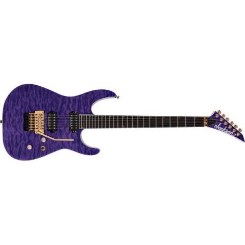 Jackson-エレキギターPro Series Soloist SL2Q MAH, Ebony Fingerboard, Transparent Purple