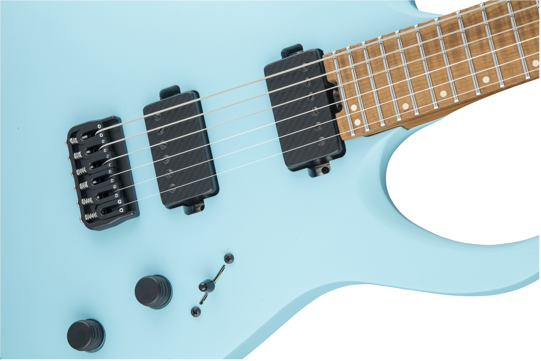 USA Signature Misha Mansoor Juggernaut HT6, Caramelized Flame Maple Fingerboard, Satin Daphne Blue追加画像 USA Signature Misha Mansoor Juggernaut HT6, Caramelized Flame Maple Fingerboard, Satin Daphne Blue追加画像