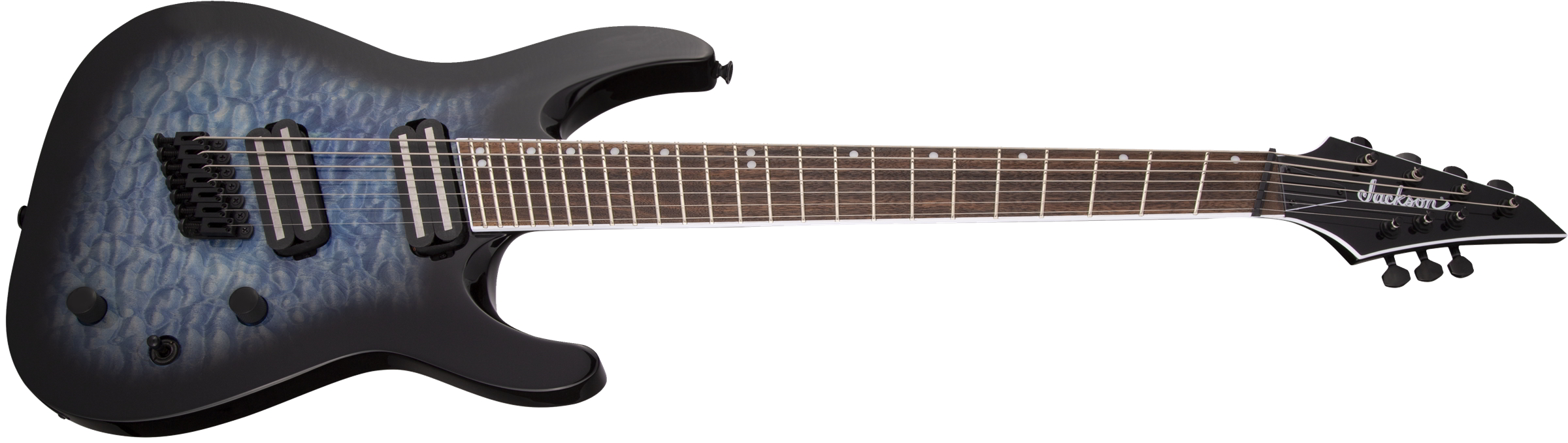 X Series Soloist Arch Top SLATX7Q MS, Laurel Fingerboard, Multi-Scale, Transparent Blue Burst追加画像 X Series Soloist Arch Top SLATX7Q MS, Laurel Fingerboard, Multi-Scale, Transparent Blue Burst追加画像
